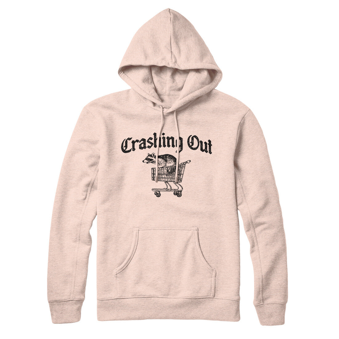 Crashing Out Hoodie Pale Pink | Funny Shirt from Famous In Real Life