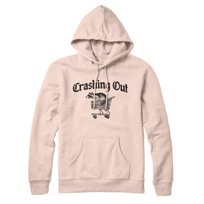 Crashing Out Hoodie Pale Pink | Funny Shirt from Famous In Real Life
