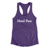 Hard Pass Women's Racerback Tank Purple Rush | Funny Shirt from Famous In Real Life