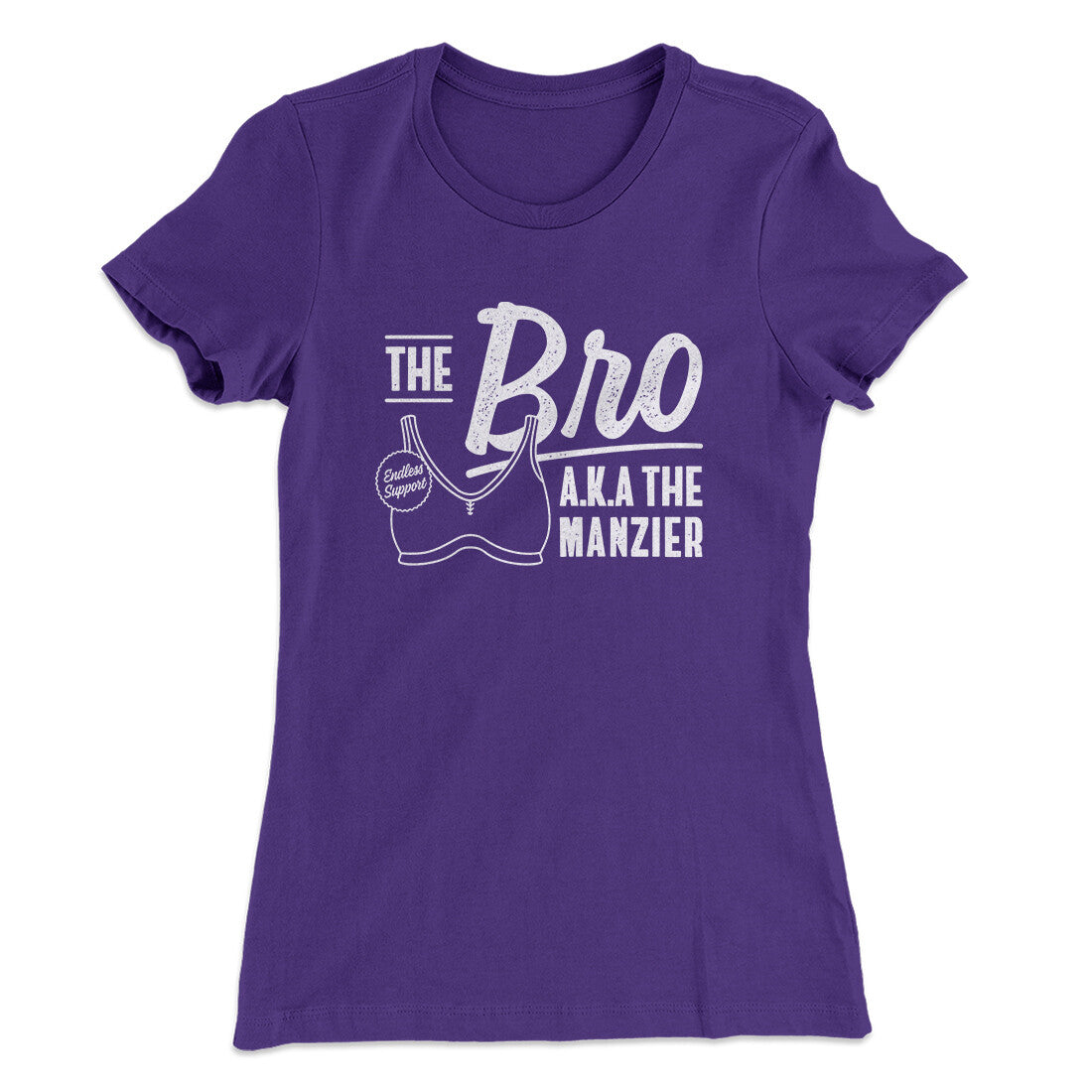 The Bro Aka Manzier Women's T-Shirt Purple Rush | Funny Shirt from Famous In Real Life