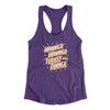 Winner Winner Turkey Dinner Funny Thanksgiving Women's Racerback Tank Purple Rush | Funny Shirt from Famous In Real Life