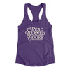 I Read Banned Books Women's Racerback Tank Purple Rush | Funny Shirt from Famous In Real Life