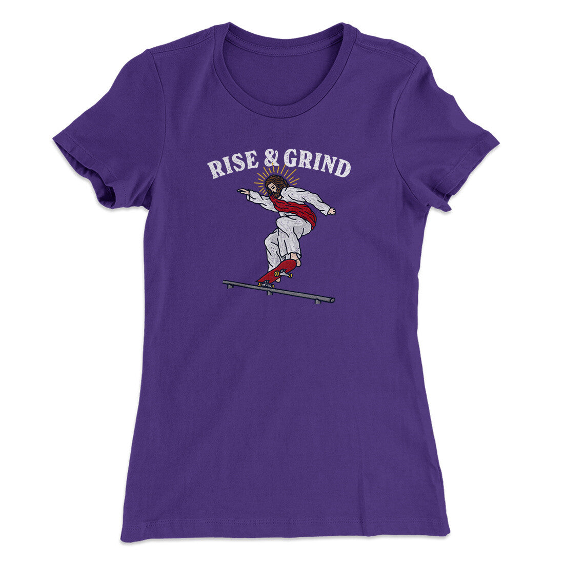 Rise And Grind Women's T-Shirt Purple Rush | Funny Shirt from Famous In Real Life