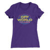 Off World Colonies Women's T-Shirt Purple Rush | Funny Shirt from Famous In Real Life