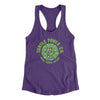 Turtle Power Co. Women's Racerback Tank Purple Rush | Funny Shirt from Famous In Real Life