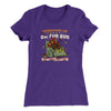 Thanksgiving Day Annual 0Mi Fun Run Funny Thanksgiving Women's T-Shirt Purple Rush | Funny Shirt from Famous In Real Life