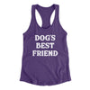 Dog’s Best Friend Women's Racerback Tank Purple Rush | Funny Shirt from Famous In Real Life