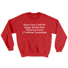 Don’t Tell Me Happy Honda Days I Celebrate Toyotathon Ugly Sweater Red | Funny Shirt from Famous In Real Life