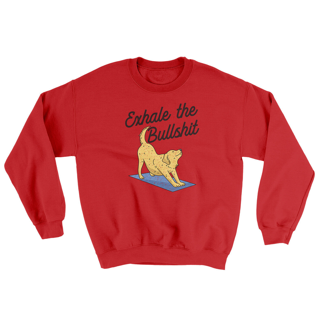 Exhale The Bullshit Ugly Sweater | Funny Shirt from Famous In Real Life