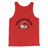Let’s Eat Trash Men/Unisex Tank Top Red | Funny Shirt from Famous In Real Life