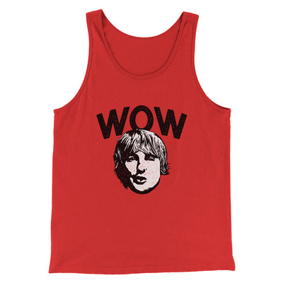 Wow Funny Movie Men/Unisex Tank Top Red | Funny Shirt from Famous In Real Life