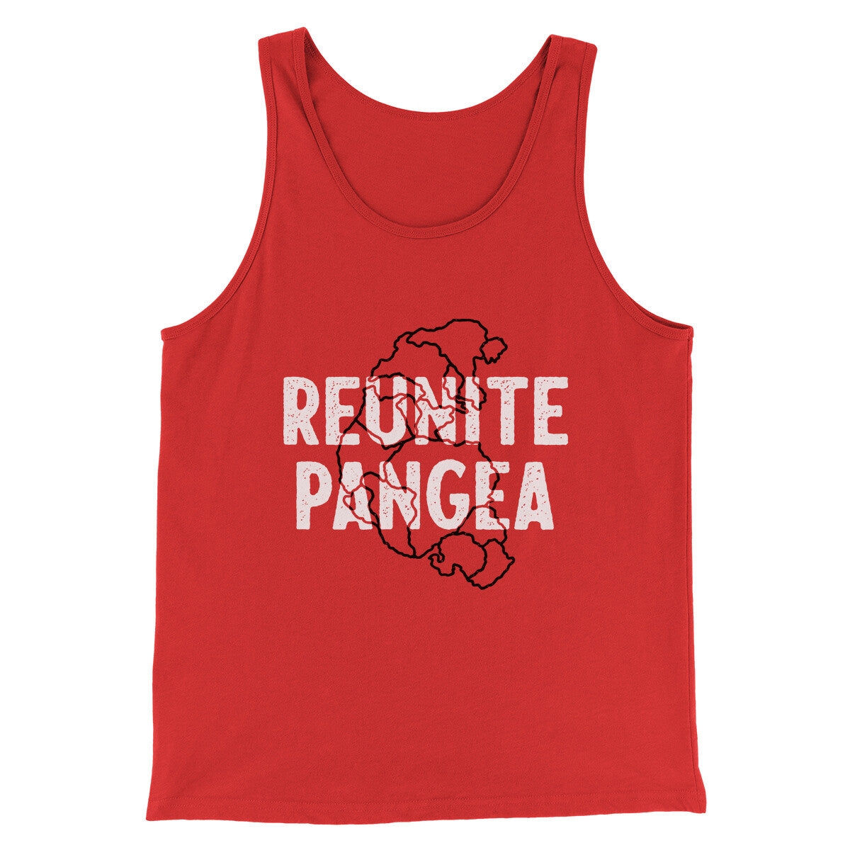 Reunite Pangea Men/Unisex Tank Top Red | Funny Shirt from Famous In Real Life