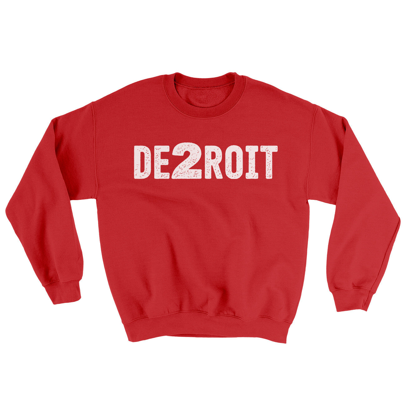 De2Roit Ugly Sweater Red | Funny Shirt from Famous In Real Life
