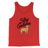 Stay Golden Men/Unisex Tank Top Red | Funny Shirt from Famous In Real Life