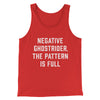 Negative Ghostrider The Pattern Is Full Men/Unisex Tank Top Red | Funny Shirt from Famous In Real Life