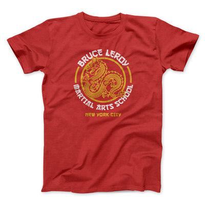 Bruce Leroy Martial Arts School Men/Unisex T-Shirt Red | Funny Shirt from Famous In Real Life