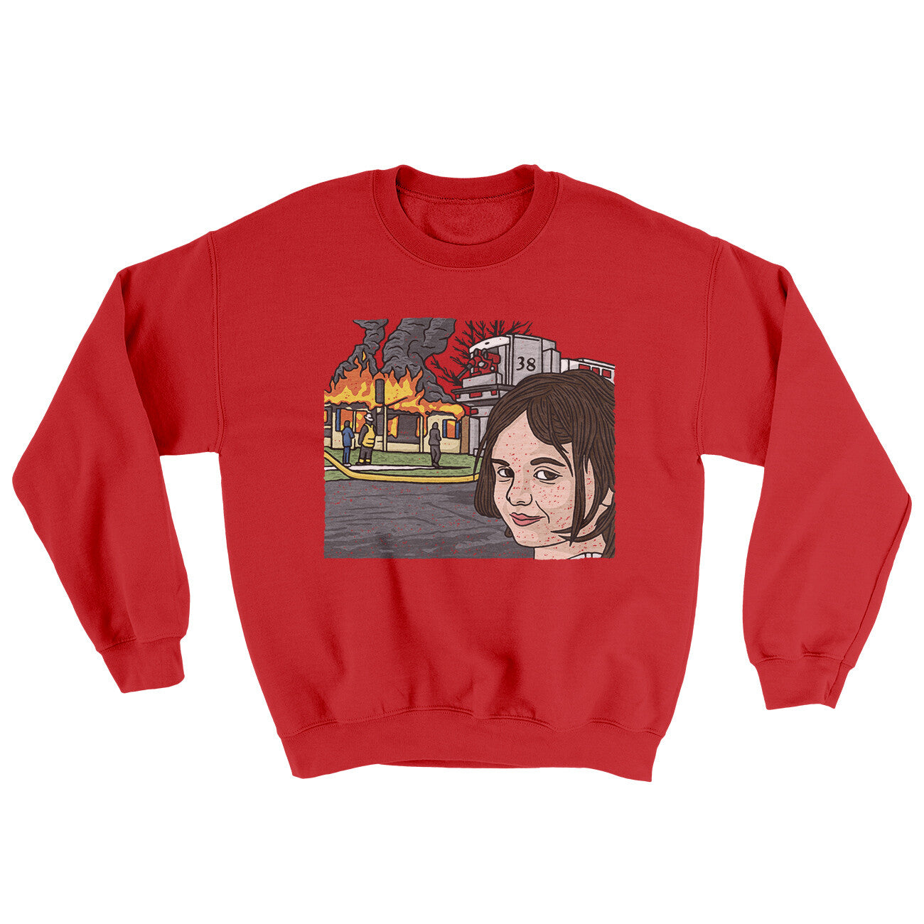 Disaster Girl Meme Ugly Sweater | Funny Shirt from Famous In Real Life