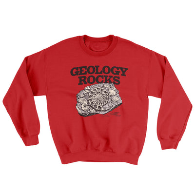 Geology Rocks Ugly Sweater Red | Funny Shirt from Famous In Real Life