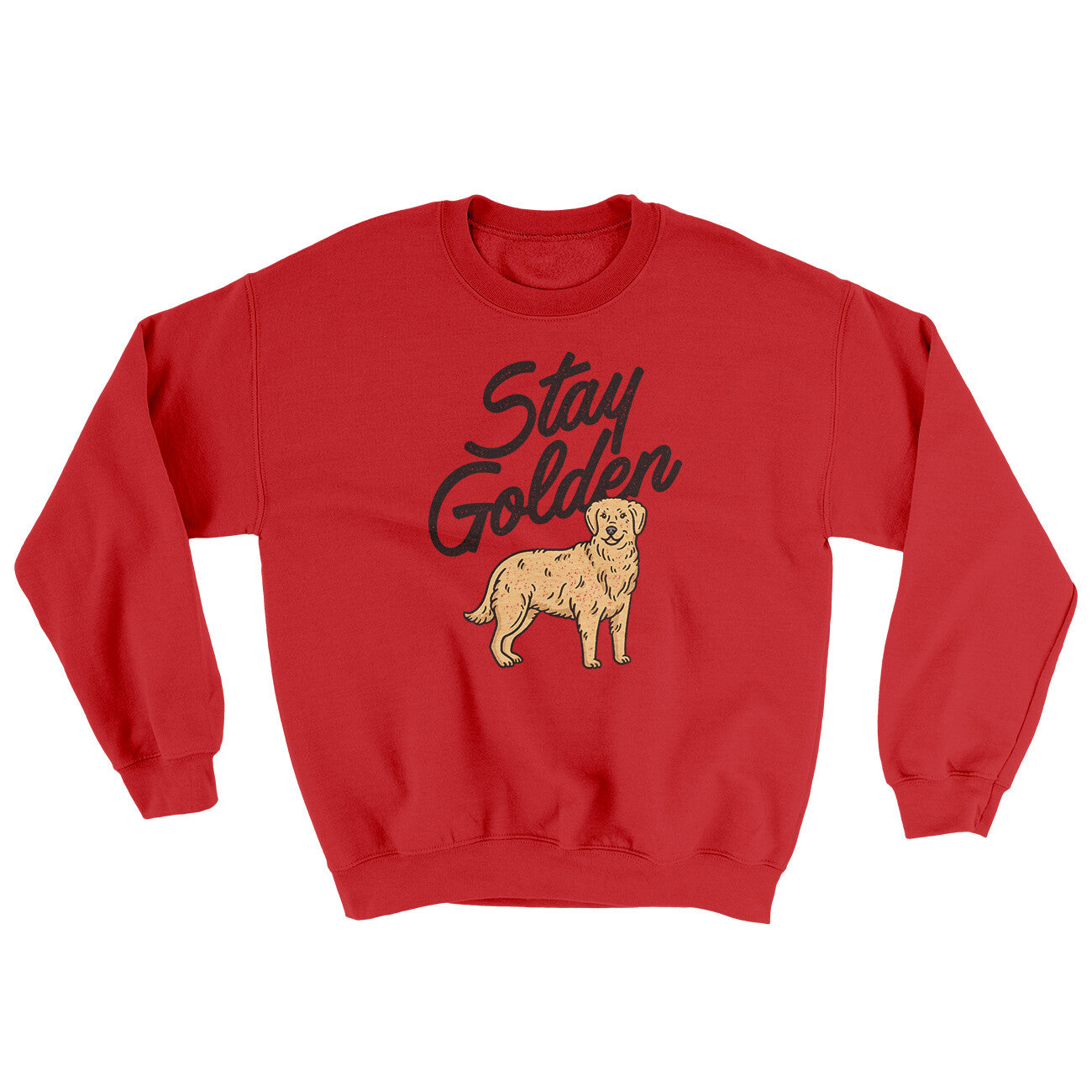 Stay Golden Ugly Sweater Red | Funny Shirt from Famous In Real Life