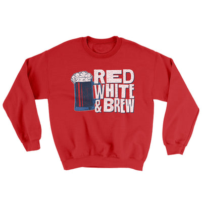 Red White And Brew Ugly Sweater Red | Funny Shirt from Famous In Real Life