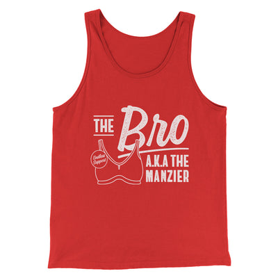 The Bro Aka Manzier Men/Unisex Tank Top Red | Funny Shirt from Famous In Real Life
