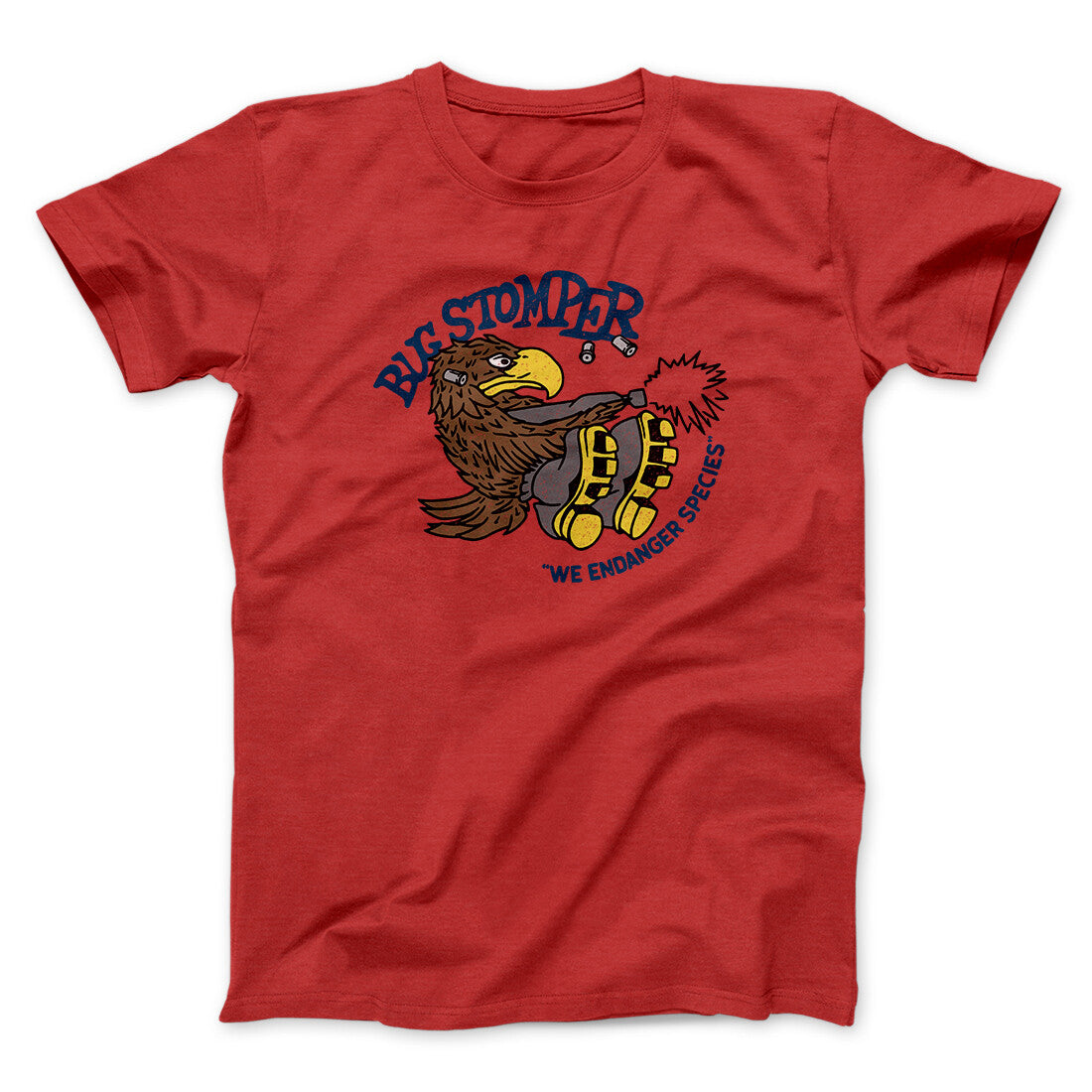 Bug Stomper Men/Unisex T-Shirt Red | Funny Shirt from Famous In Real Life