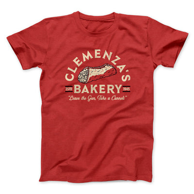 Clemenza’s Bakery Men/Unisex T-Shirt Red | Funny Shirt from Famous In Real Life