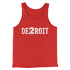 De2Roit Men/Unisex Tank Top Red | Funny Shirt from Famous In Real Life