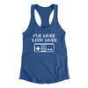 I’ve Lived 1000 Lives Women's Racerback Tank Royal | Funny Shirt from Famous In Real Life