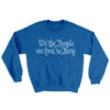 We The People Are Here To Party Ugly Sweater Royal | Funny Shirt from Famous In Real Life