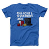Four Score And Seven Beers Ago Men/Unisex T-Shirt Royal | Funny Shirt from Famous In Real Life