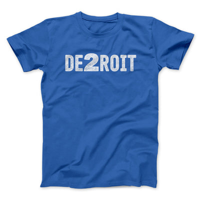De2Roit Men/Unisex T-Shirt Royal | Funny Shirt from Famous In Real Life