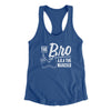 The Bro Aka Manzier Women's Racerback Tank Royal | Funny Shirt from Famous In Real Life