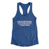 Houston I Have So Many Problems Funny Women's Racerback Tank Royal | Funny Shirt from Famous In Real Life