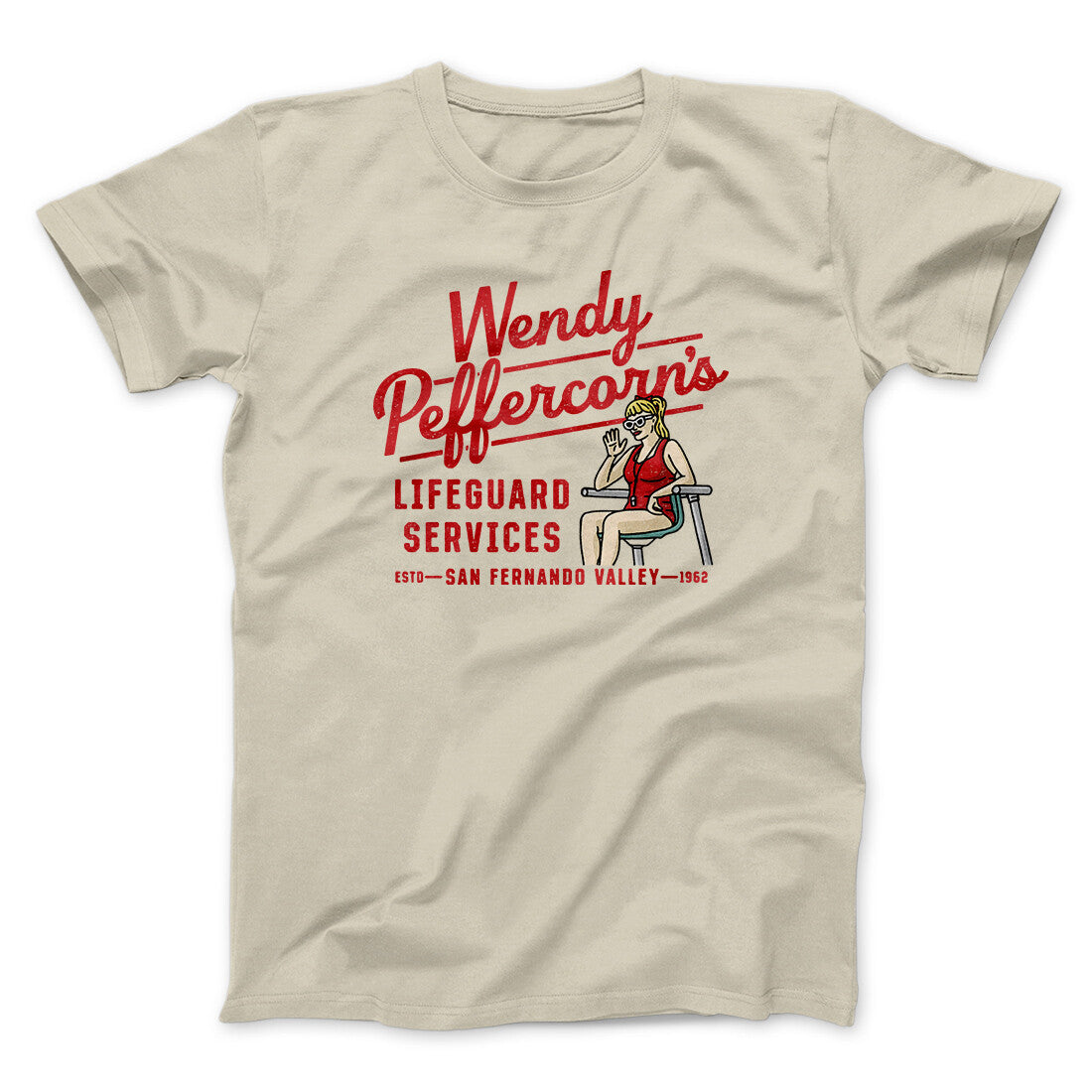 Wendy Peffercorn’s Lifeguard Services Men/Unisex T-Shirt | Funny Shirt from Famous In Real Life