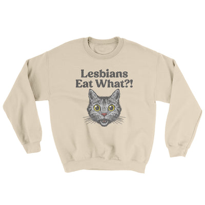 Lesbians Eat What? Ugly Sweater Sand | Funny Shirt from Famous In Real Life