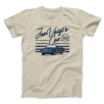 Jon Voight's Car Men/Unisex T-Shirt Sand | Funny Shirt from Famous In Real Life