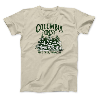 Columbia Inn Men/Unisex T-Shirt Sand | Funny Shirt from Famous In Real Life