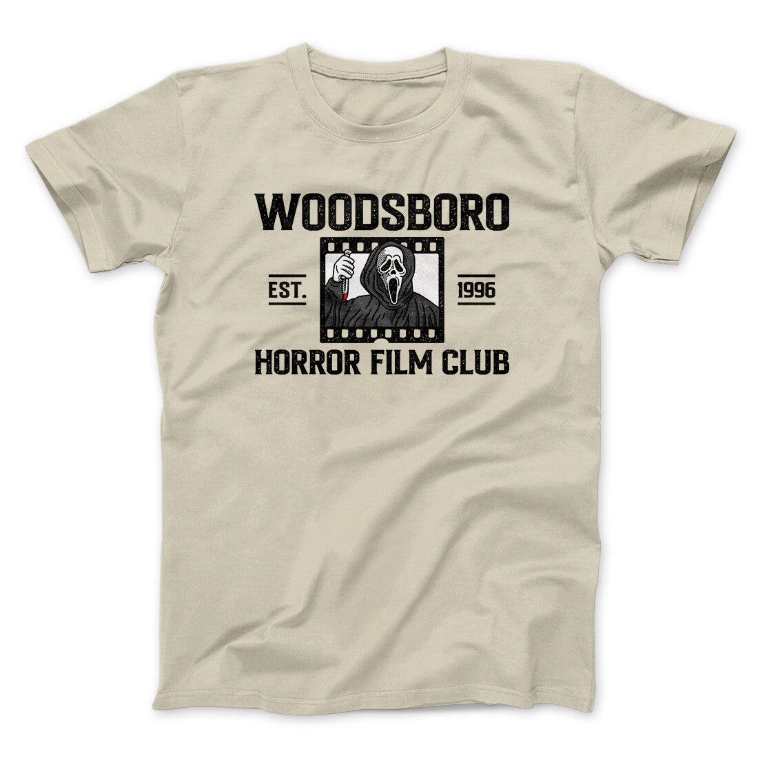 Woodsboro Horror Film Club Funny Movie Men/Unisex T-Shirt | Funny Shirt from Famous In Real Life