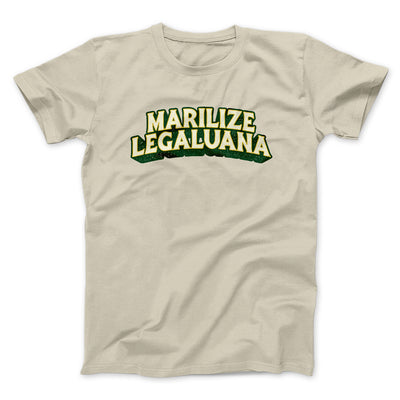 Marilize Legaluana Men/Unisex T-Shirt Sand | Funny Shirt from Famous In Real Life