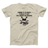 There It Is Mikey His Head Is Bleeding Men/Unisex T-Shirt Sand | Funny Shirt from Famous In Real Life
