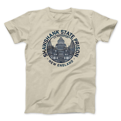 Shawshank State Prison Funny Movie Men/Unisex T-Shirt Sand | Funny Shirt from Famous In Real Life