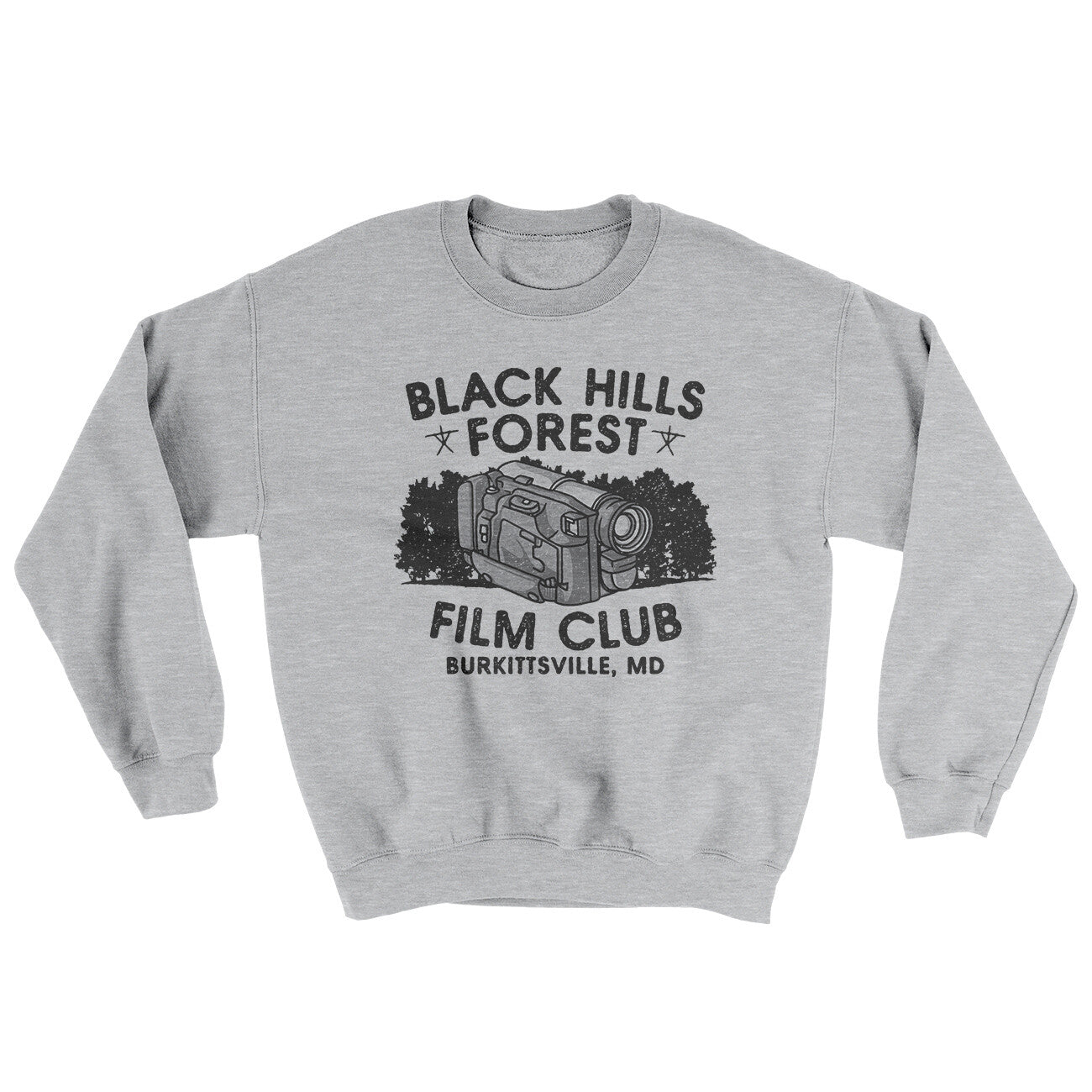 Black Hills Forest Film Club Ugly Sweater Sport Grey | Funny Shirt from Famous In Real Life