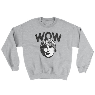 Wow Ugly Sweater Sport Grey | Funny Shirt from Famous In Real Life