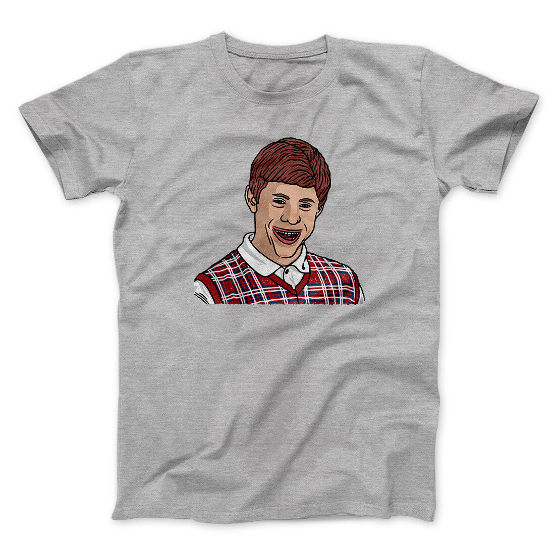 Bad Luck Brian Meme Funny Men/Unisex T-Shirt | Funny Shirt from Famous In Real Life