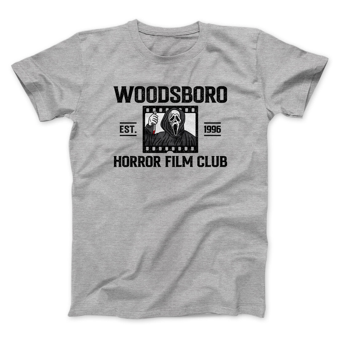 Woodsboro Horror Film Club Funny Movie Men/Unisex T-Shirt | Funny Shirt from Famous In Real Life