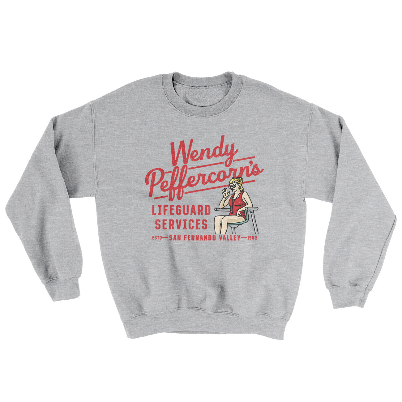 Wendy Peffercorn’s Lifeguard Services Ugly Sweater | Funny Shirt from Famous In Real Life