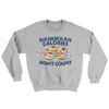 Hanukkah Calories Don't Count Ugly Sweater Sport Grey | Funny Shirt from Famous In Real Life