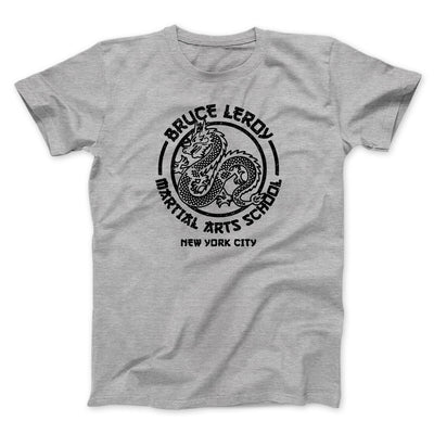Bruce Leroy Martial Arts School Men/Unisex T-Shirt Sport Grey | Funny Shirt from Famous In Real Life