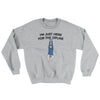 I’m Just Here For The Zipline Ugly Sweater Sport Grey | Funny Shirt from Famous In Real Life